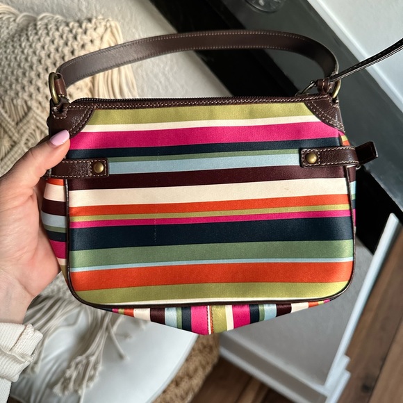 Coach Legacy Mini Striped Tote Shoulder bag - Picture 3 of 8